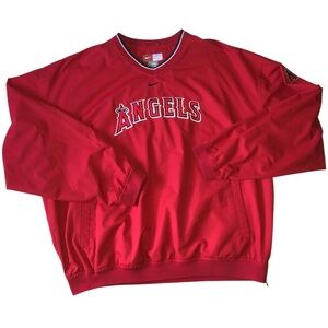 Sold***Nike MLB Anaheim Angels Men's Windbreaker bomber Jacket Size XXL